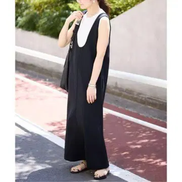 SLOBE IENA U넥 오버롤 스커트