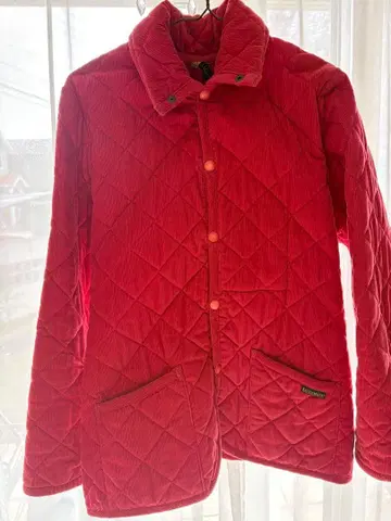 LAVENHAM 퀼팅 자켓 핑크