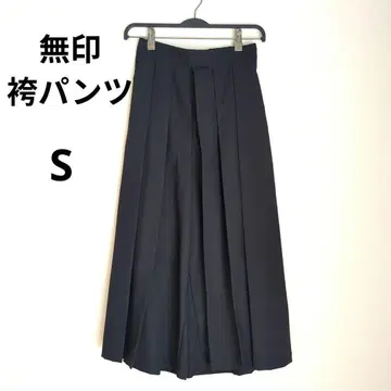 무인양품 하카마 팬츠 가우초 블랙 S