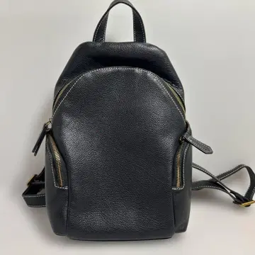 천연 가죽 럭색/백팩 블랙 새상품급