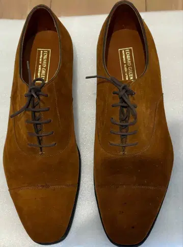 EDWARD GREEN 브라운 스웨이드 드레스 슈즈