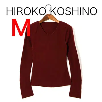H4053-112 히로코코시노 V넥 울 니트