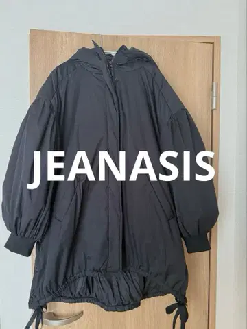 JEANASIS 몬스터 후드티 코트 블랙