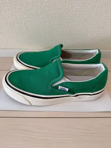 VANS 슬립온 그린 23.5cm