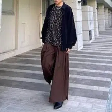 LAD MUSICIAN LEOPARD LONG SLEEVE SHIRT