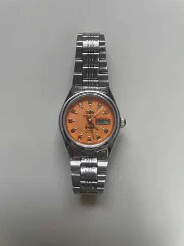 오리엔트 자동 와인딩 손목시계 오렌지