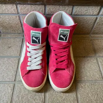 Puma 핑크 하이컷 스니커즈
