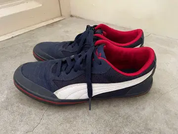 PUMA 26cm 네이비/화이트/레드 스니커즈