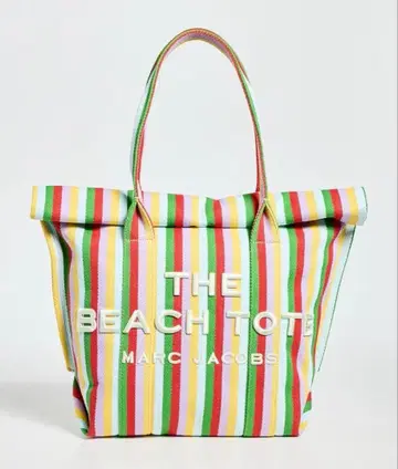 새상품 마크제이콥스 스트라이프 자카드 비치 토트백 멀티