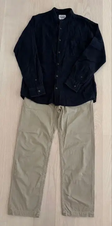 GLOBAL WORK 긴팔 셔츠, BEAUTY&YOUTH 치노 팬츠