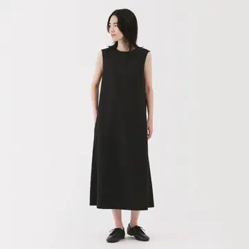 [ 미사용 새상품 ] 무인양품 슬리브리스 원피스