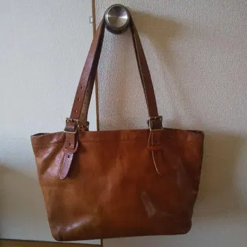 SLOW 천연 가죽 토트백, 숄더백 A4 수납