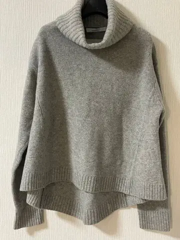 FRAMeWORK 프레임워크 울 캐시미어 혼방 터틀 니트 그레이