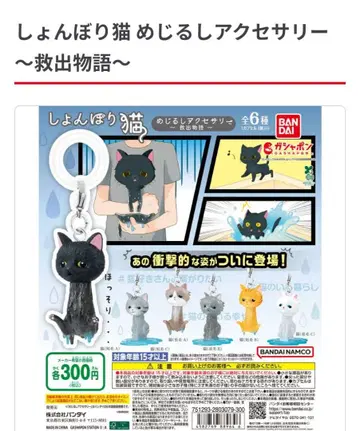 시무룩 고양이 메지루시 액세서리 9개 세트