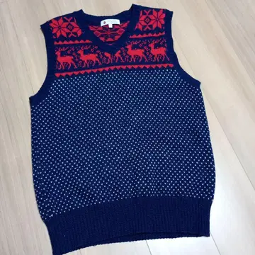 The Duffer of St.George 노르딕 무늬 베스트 L 사이즈