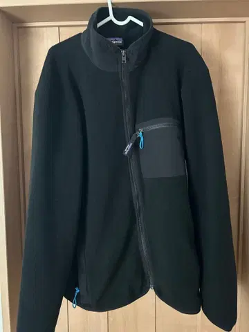 Patagonia 풀 집업 블랙 플리스 자켓