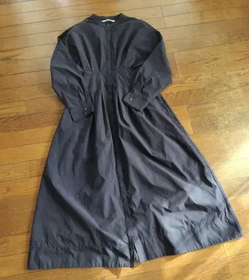 FOR SERIES 다크 네이비 셔츠 원피스