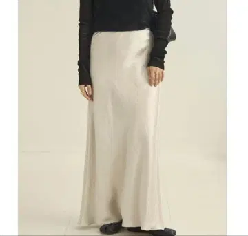 plage 플라주 빈티지 새틴 스커트