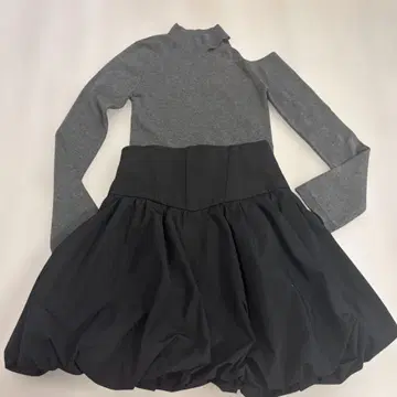 SNIDEL 벌룬 스커트 블랙