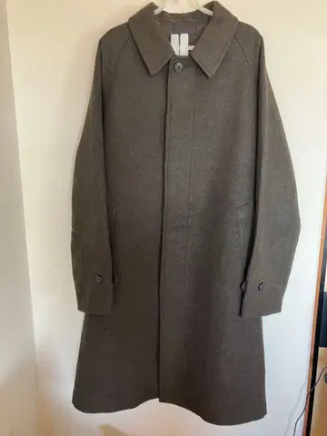 UNIQLO 싱글 브레스티드 코트 브라운