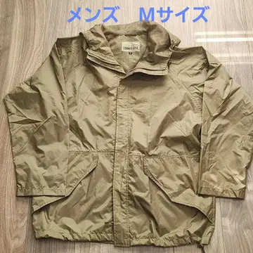 카키 나일론 경량 마운틴 후드티 남성용 M 사이즈