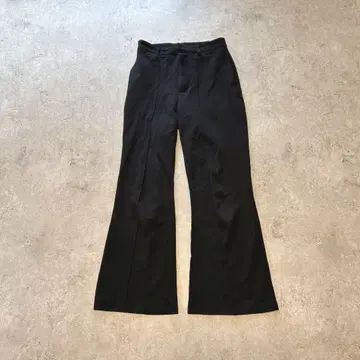 s3255 그레일 플레어 팬츠 센터 턱 허리밴딩 하이웨스트