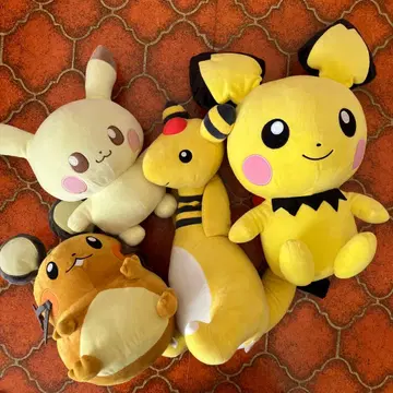 포켓몬 피츄 라이츄 데덴네 봉제 인형