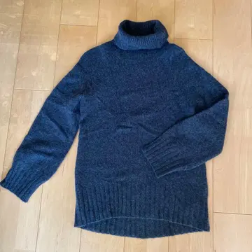 emmi 하이넥 캐시미어 볼륨 니트 차콜 사이즈 F