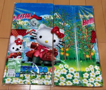 [ 2개 ] 한정판 헬로키티 삿포로 디자인 빅 핸드 타월 레어