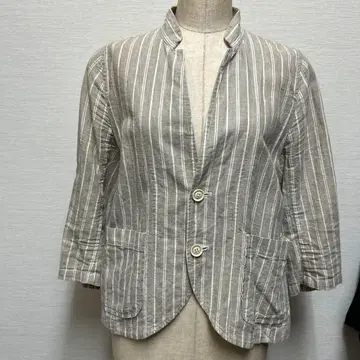 PAR ICI 스트라이프 노카라 자켓