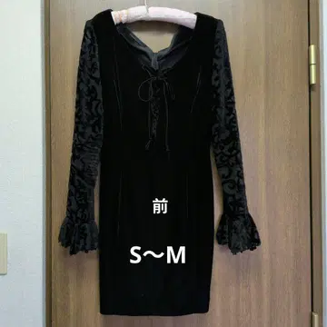 블랙 타이트 원피스