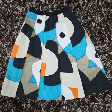 플리츠 스커트 멀티 컬러 사이즈 36