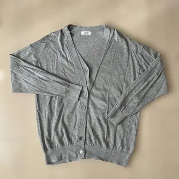 HAUNT 그레이 V넥 가디건