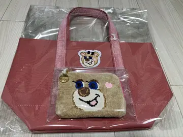 페이러 올드 테디 걸 와펜 토트 & 돋업 테디 L 파우치 니나