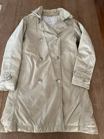 PLST 베이지 트렌치 다운 코트