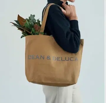 DEAN&DELUCA 차리티 토트백 2025 카페오레 L 사이즈