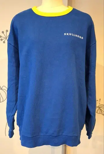 SKULLHONG 파랑 크루넥 트레이닝복
