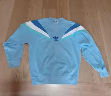 레어 80s adidas DESCENTE ICE blue 맨투맨