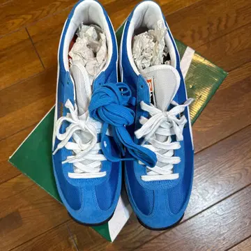 PUMA 이지 라이더 파랑 스웨이드 메쉬 스니커즈 미사용