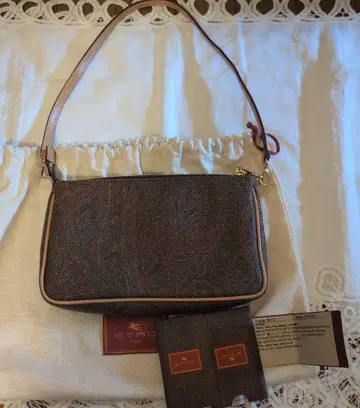 미사용 새상품 에트로 액세서리 파우치 클러치백 숄더백 PVC