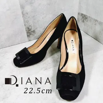 DIANA 다이애나 펌프스 22.5 블랙 버클 스웨이드
