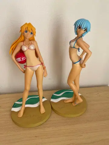 신세기 에반게리온 엑스트라 썸머 비치 피규어 2종