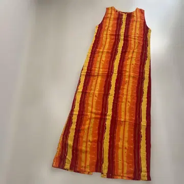 여성용 슬리브리스 롱 원피스 인도네시아산