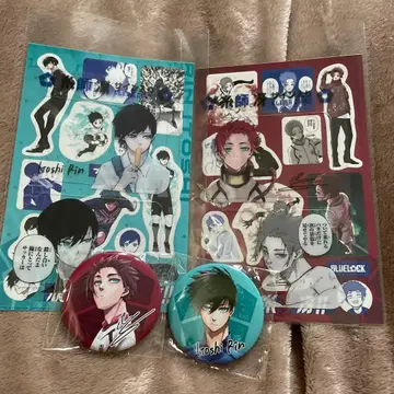 블루 록 28권 특장판 이토시 사에 이토시 린 공식 응원 세트 캔뱃지