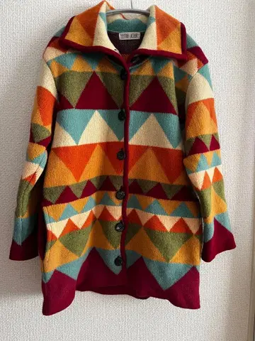 니트 가디건 멀티 컬러