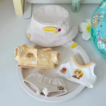 20cm 봉제 인형용 옷 갈아입기  옷 4세트