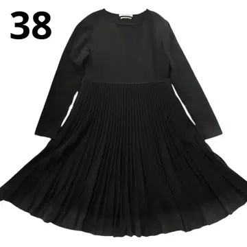 [ 새상품급 ] FOXEY 폭시 플리츠 니트 원피스 실크 혼방 A라인