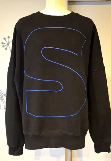 블랙 S H 로고 트레이닝복