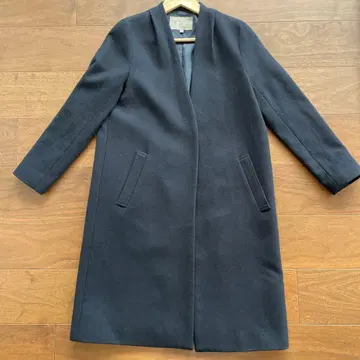 유나이티드 애로우즈 노카라 울 코트