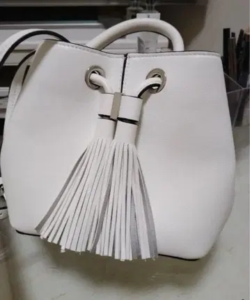 ZARA 프린지 백 화이트